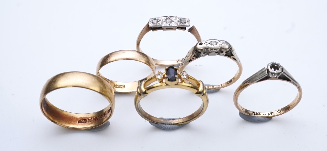 A collection of five rings